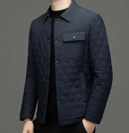 Chaqueta Acolchada Con Corte Ajustado Para Hombre | Ideal Para Uso En Días Frescos