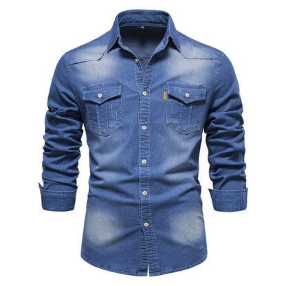 Camisa Con Corte Clásico Y Mangas Largas Para Hombre | Ideal Para Uso Diario Y Entornos Informales