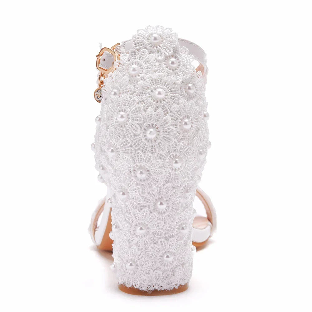 Sandalias Peep Toe Con Tacón Cuadrado Para Mujer | Ideales Para Eventos Y Ocasiones De Temporada
