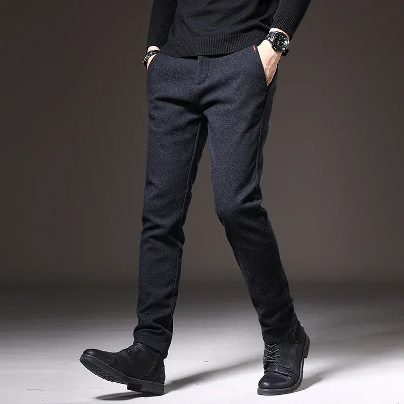 Pantalón Slim con Cintura Ajustable para Hombre | Ideal para Oficina y Uso Diario