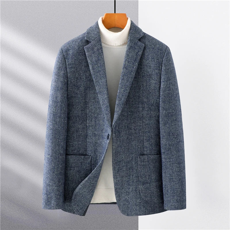 Blazer Gris Con Corte Estructurado Para Hombre | Ideal Para Actividades Profesionales Y Eventos Formales