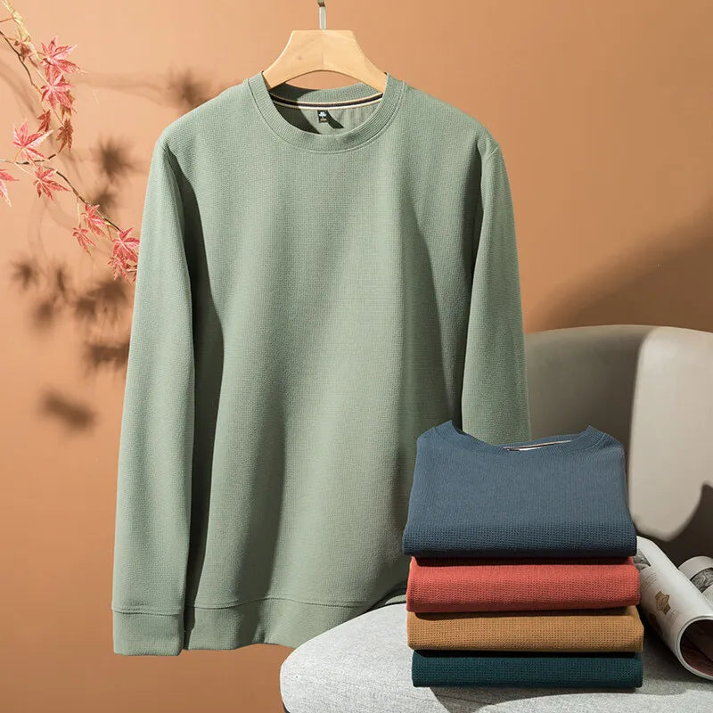 Jersey de Corte Relajado con Cuello y Mangas con Vuelta para Hombre | Ideal para Uso Diario