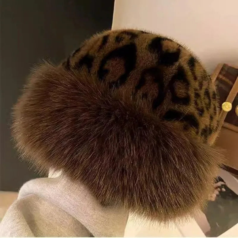 Sombrero con Cobertura de Orejas y Estampado Animal para Mujer | Ideal para Invierno