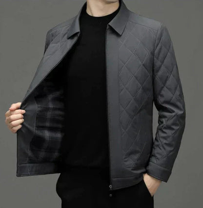 Chaqueta Acolchada Con Corte Ajustado Para Hombre | Ideal Para Días Frescos