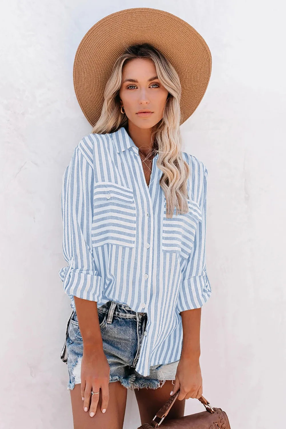 Blusa con Cierre Abotonado para Mujer | Ideal para Uso Diario