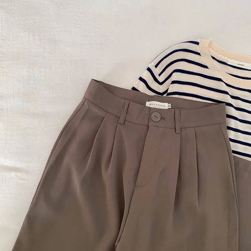 Pantalón De Talle Alto Con Piernas Acampanadas Para Mujer | Ideal Para Uso Diario Y Ocasiones