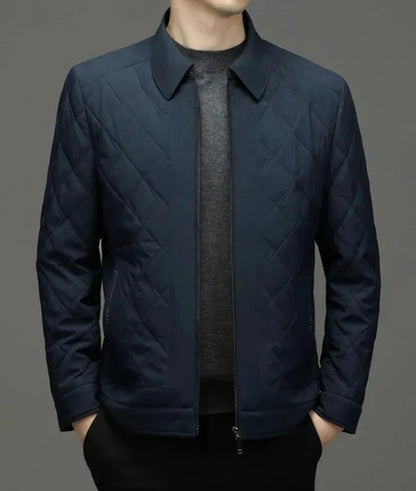 Chaqueta Acolchada de Corte Recto para Hombre | Ideal para Entretiempo