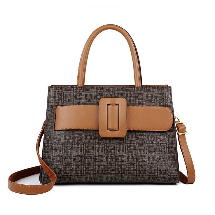 Bolso de Mano con Compartimentos Internos y Bandolera Extraíble para Mujer | Ideal para Uso Diario