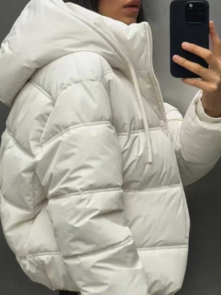 Chaqueta Acolchada con Capucha para Mujer | Ideal para Otoño e Invierno