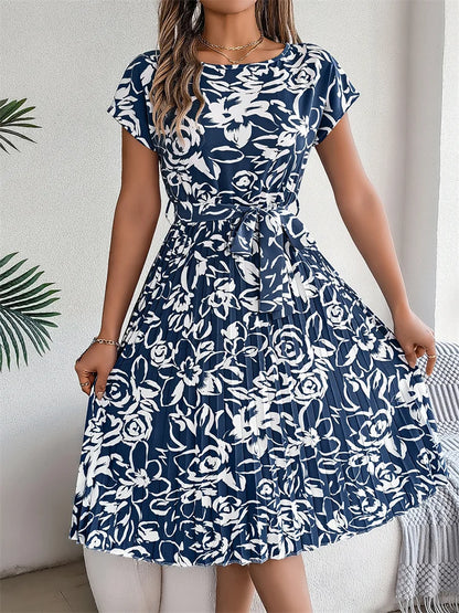 Vestido Midi con Estampado Floral para Mujer | Ideal para Días de Verano y Salidas