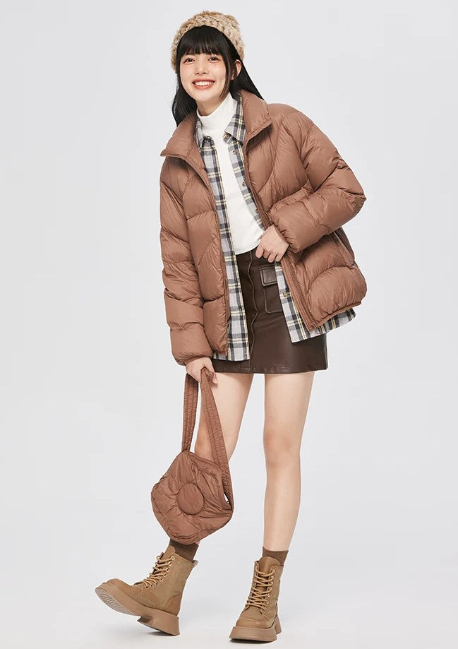 Chaqueta Acolchada con Cierre De Cremallera para Mujer | Ideal para Actividades Al Aire Libre En Invierno