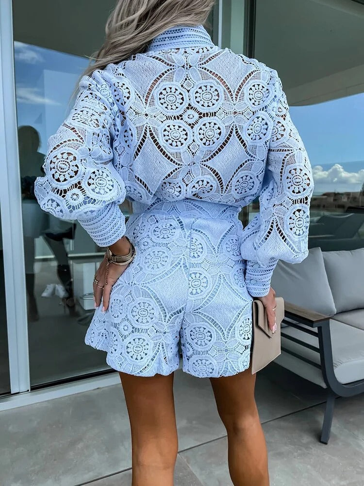 Conjunto de Dos Piezas con Ajuste Estructurado para Mujer | Ideal para la Temporada Estival
