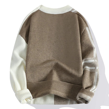 Jersey con Motivo a Cuadros y Corte Relajado para Hombre | Ideal para Uso Diario