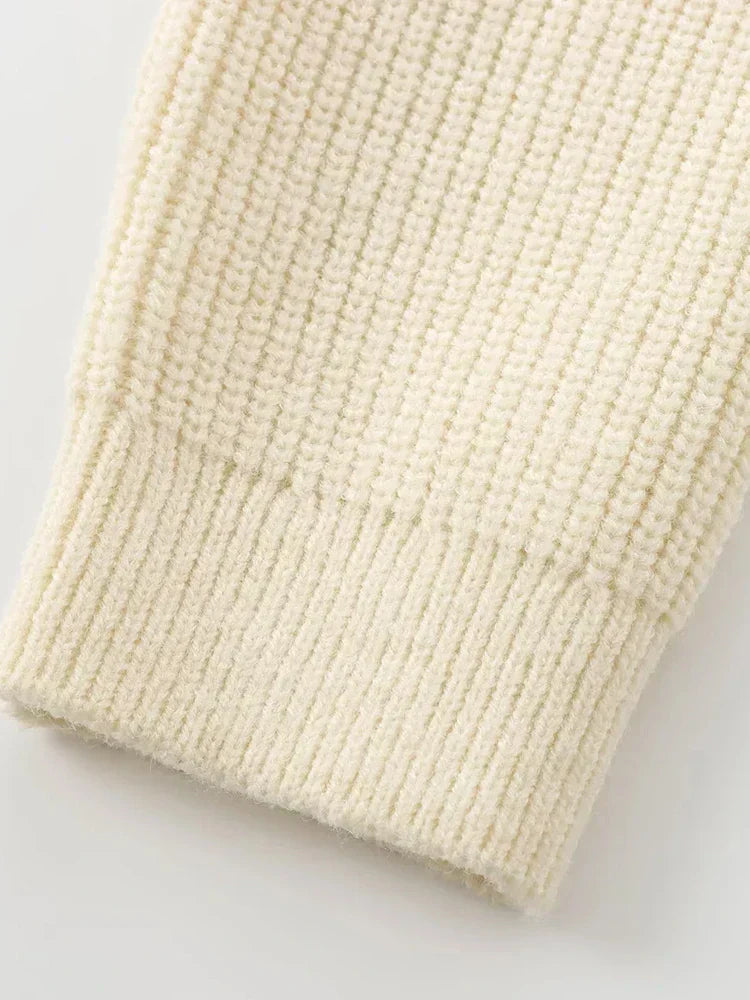 Jersey De Manga Larga Con Nudo Integrado Y Cuello Redondo Para Mujer | Ideal Para Uso Diario E Informal