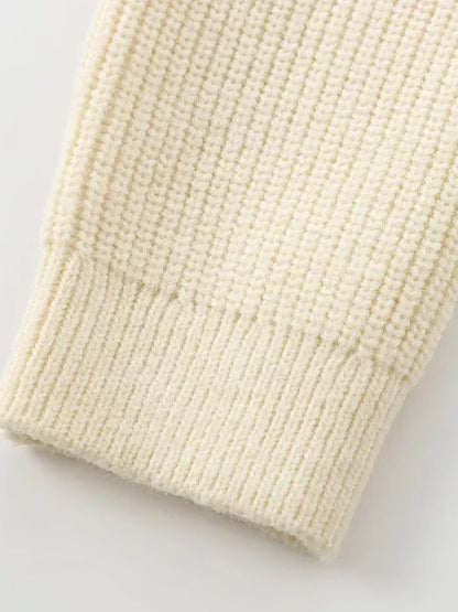 Jersey De Manga Larga Con Nudo Integrado Y Cuello Redondo Para Mujer | Ideal Para Uso Diario E Informal