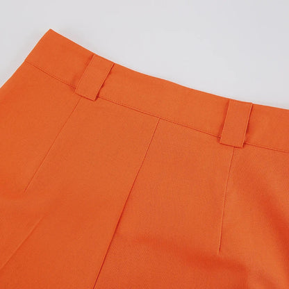 Pantalón De Cintura Alta Con Piernas Anchas Y Pliegues Para Mujer | Ideal Para Uso Diario