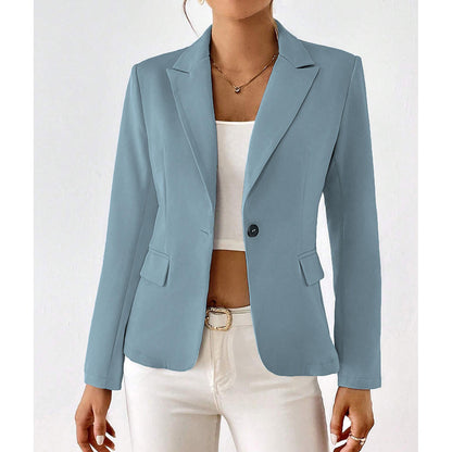 Blazer Con Cierre De Un Botón Y Corte Estructurado Para Mujer | Ideal Para Uso Diario O Entornos Formales
