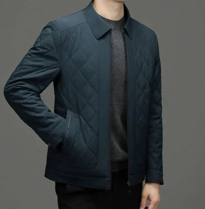 Chaqueta Acolchada Con Corte Ajustado Para Hombre | Ideal Para Días Frescos