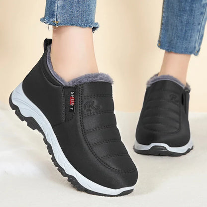 Botas De Invierno Tipo Slip-On Con Cremallera Para Mujer | Ideal Para Uso Diario