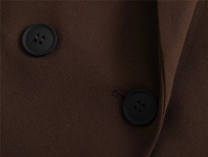 Blazer Con Cierre Cruzado Y Botones Para Mujer | Ideal Para Contextos Profesionales Y Uso Diario