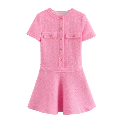 Vestido Corto Con Corte Ajustado Para Mujer | Ideal Para Salidas Y Uso Diario