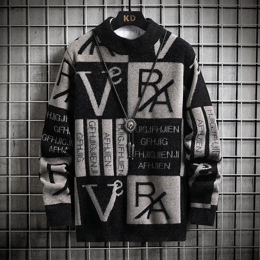 Jersey de Punto con Estampado y Corte Recto para Hombre | Ideal para Uso Diario