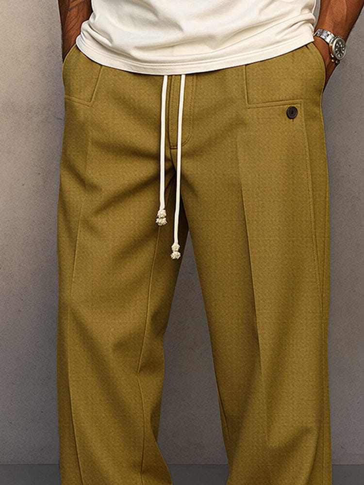 Pantalón con Corte Relaxed Fit y Cintura Ajustable para Hombre | Ideal para Uso Diario y Momentos de Descanso