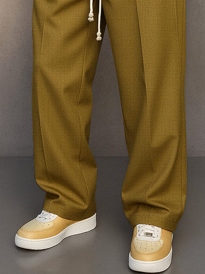 Pantalón con Corte Relaxed Fit y Cintura Ajustable para Hombre | Ideal para Uso Diario y Momentos de Descanso