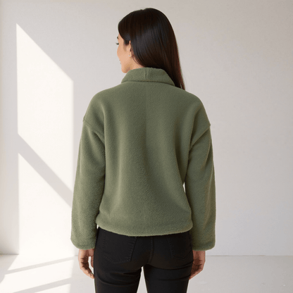 Abrigo con Botones Visibles y Corte Amplio para Mujer | Ideal para Uso Diario en Días Fríos