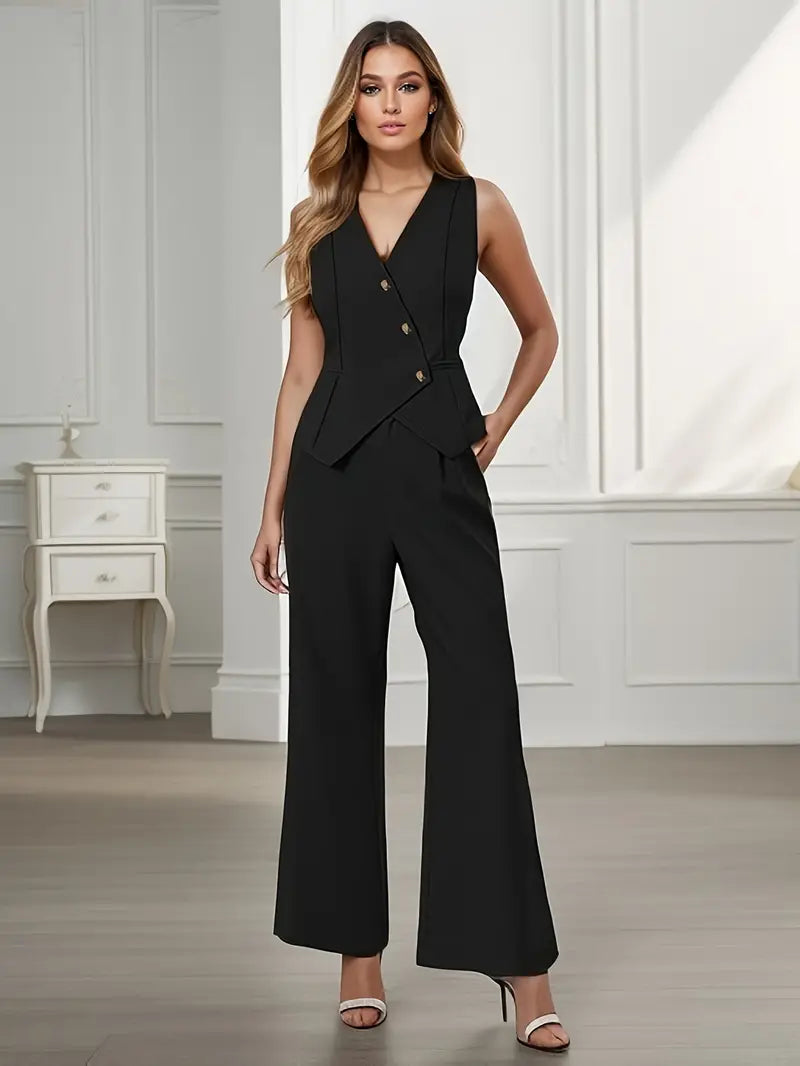 Conjunto Dos Piezas Con Veste y Pantalón Para Adultos | Ideal Para Entornos Profesionales