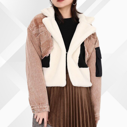 Chaqueta Patchwork con Diseño Estructurado para Mujer | Ideal para Uso Diario