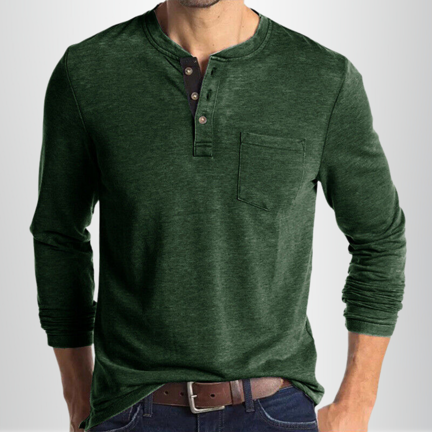 Camiseta De Manga Larga Para Hombre Con Corte Ajustado | Ideal Para Uso Diario Y Superposición