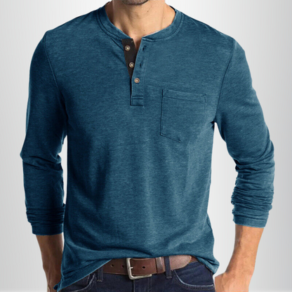 Camiseta De Manga Larga Para Hombre Con Corte Ajustado | Ideal Para Uso Diario Y Superposición