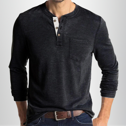 Camiseta De Manga Larga Para Hombre Con Corte Ajustado | Ideal Para Uso Diario Y Superposición