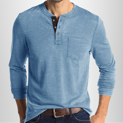 Camiseta De Manga Larga Para Hombre Con Corte Ajustado | Ideal Para Uso Diario Y Superposición