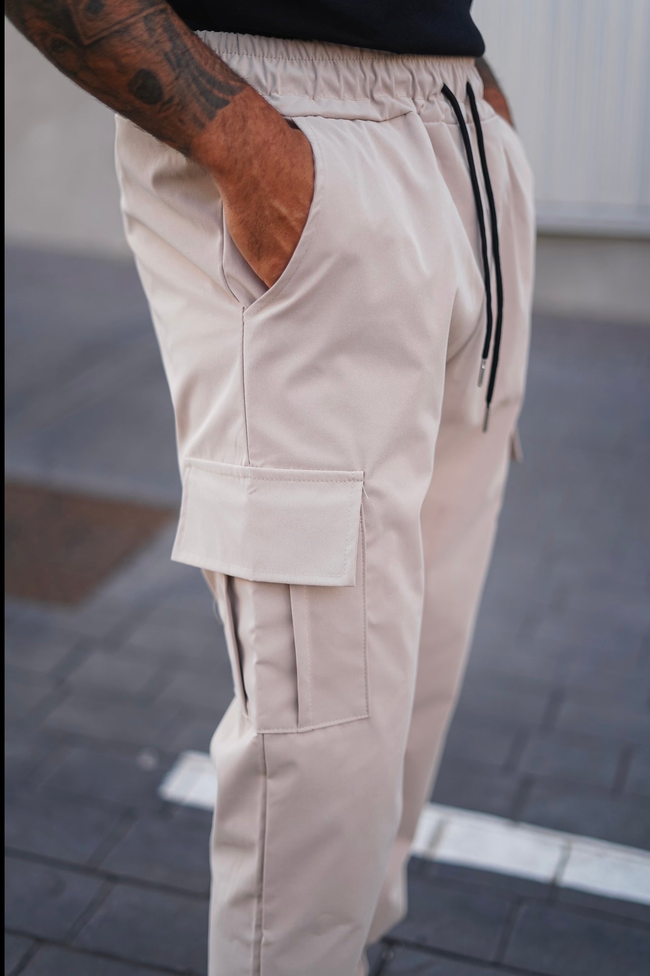 Pantalones Cargo Para Hombre Con Cintura Ajustable Y Corte Recto | Ideal Para Uso Diario