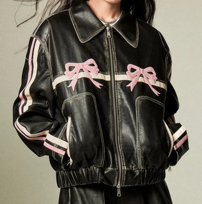 Chaqueta con Lazo En El Cuello para Mujer | Ideal para El Uso Diario