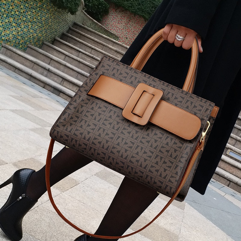 Bolso de Mano con Compartimentos Internos y Bandolera Extraíble para Mujer | Ideal para Uso Diario
