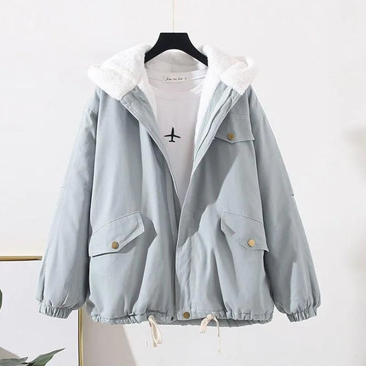 Chaqueta Con Capucha De Corte Amplio Para Mujer | Ideal Para Uso Diario