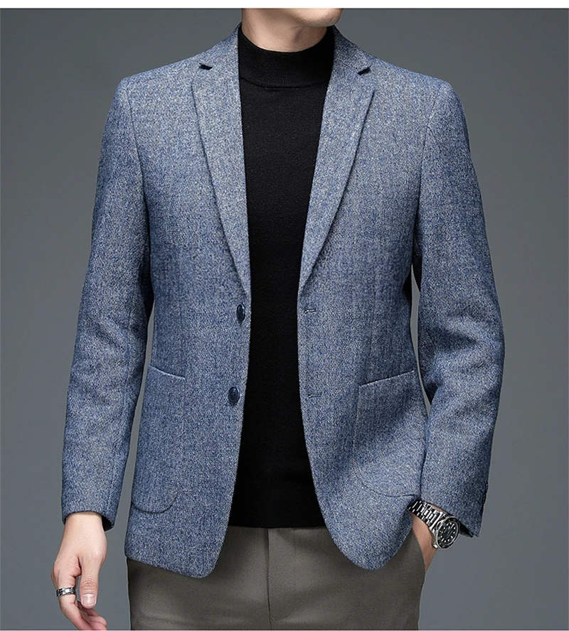 Blazer Gris Con Corte Estructurado Para Hombre | Ideal Para Actividades Profesionales Y Eventos Formales