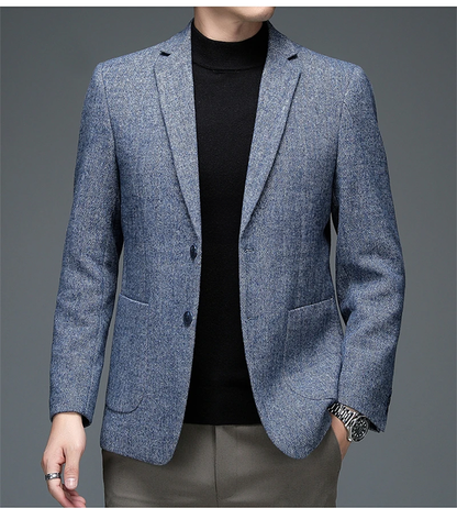 Blazer Gris Con Corte Estructurado Para Hombre | Ideal Para Actividades Profesionales Y Eventos Formales