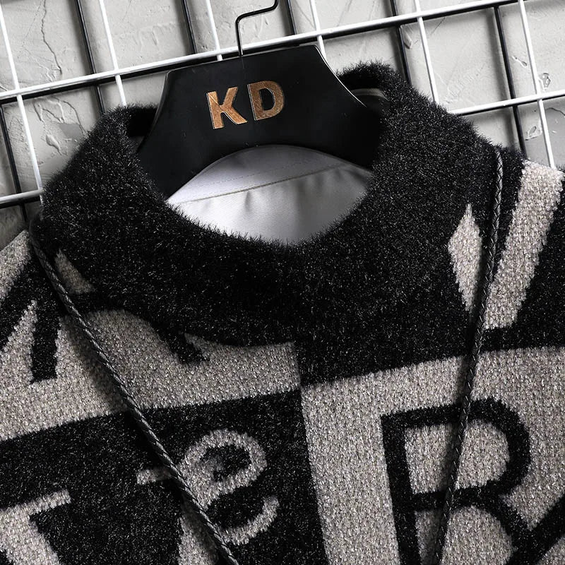 Jersey de Punto con Estampado y Corte Recto para Hombre | Ideal para Uso Diario