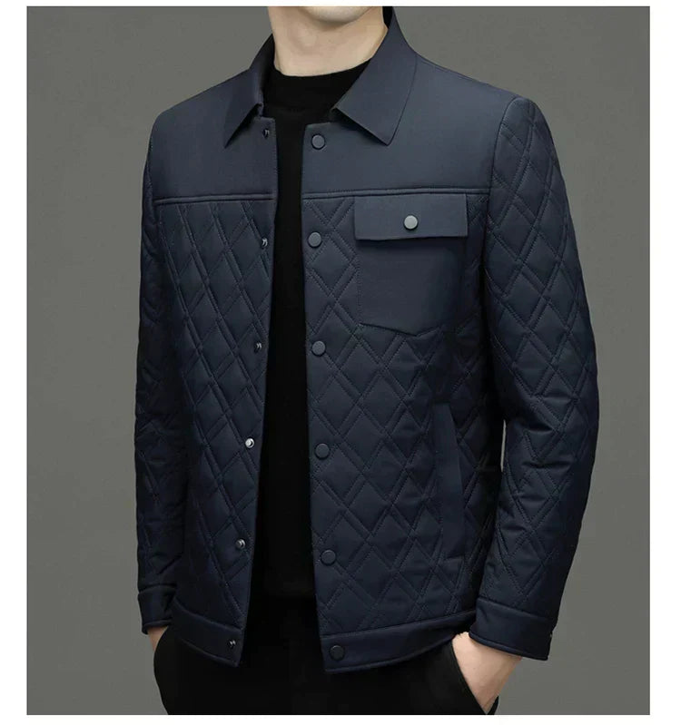 Chaqueta Acolchada Con Corte Ajustado Para Hombre | Ideal Para Uso En Días Frescos