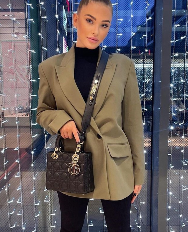 Blazer Con Cierre Cruzado Y Botones Para Mujer | Ideal Para Contextos Profesionales Y Uso Diario