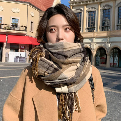 Bufanda Con Estampado De Cuadros Para Hombre Y Mujer | Ideal Para Invierno