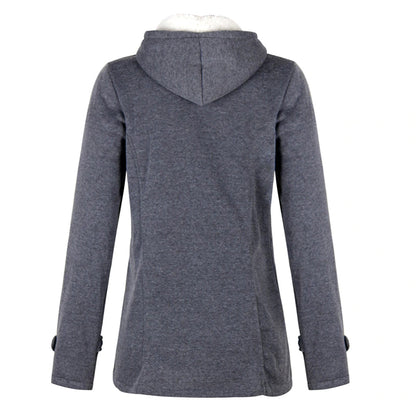 Abrigo Largo con Capucha para Mujer | Ideal para La Temporada Fría