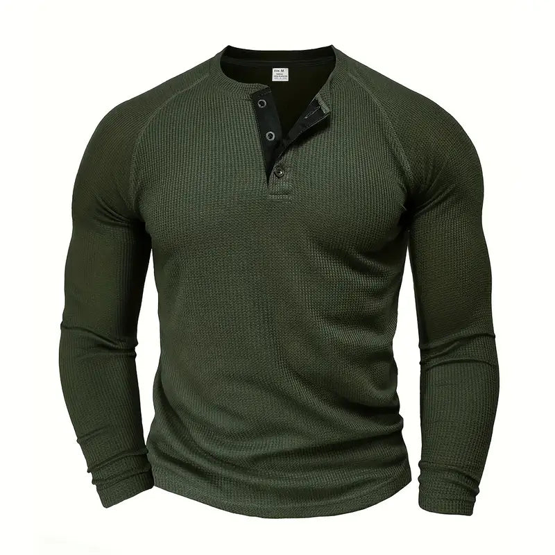 Camisa de Manga Larga con Corte Ajustado para Hombre | Ideal para Uso Diario y Formal