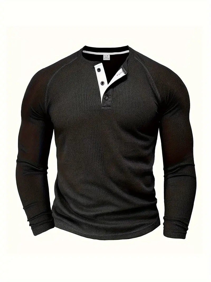 Camisa de Manga Larga con Corte Ajustado para Hombre | Ideal para Uso Diario y Formal