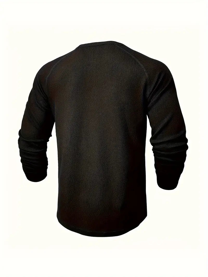 Camisa Con Cuello Estándar Y Mangas Largas Para Hombre | Ideal Para Uso Diario Y Contextos Variados