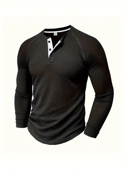 Camisa de Manga Larga con Corte Ajustado para Hombre | Ideal para Uso Diario y Formal
